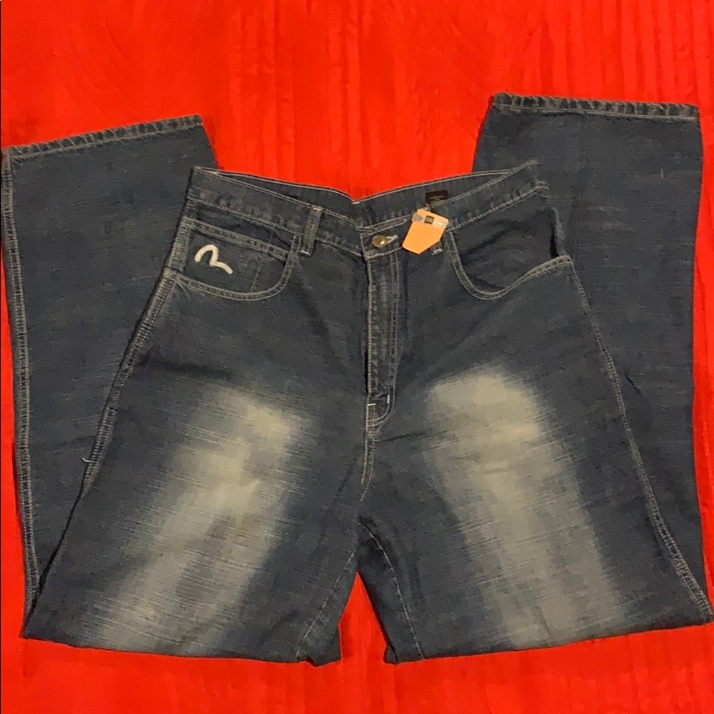 Light Blue Wash Evisu Jeans